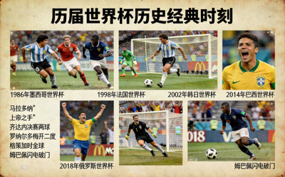 历届世界杯历史经典时刻照片集锦